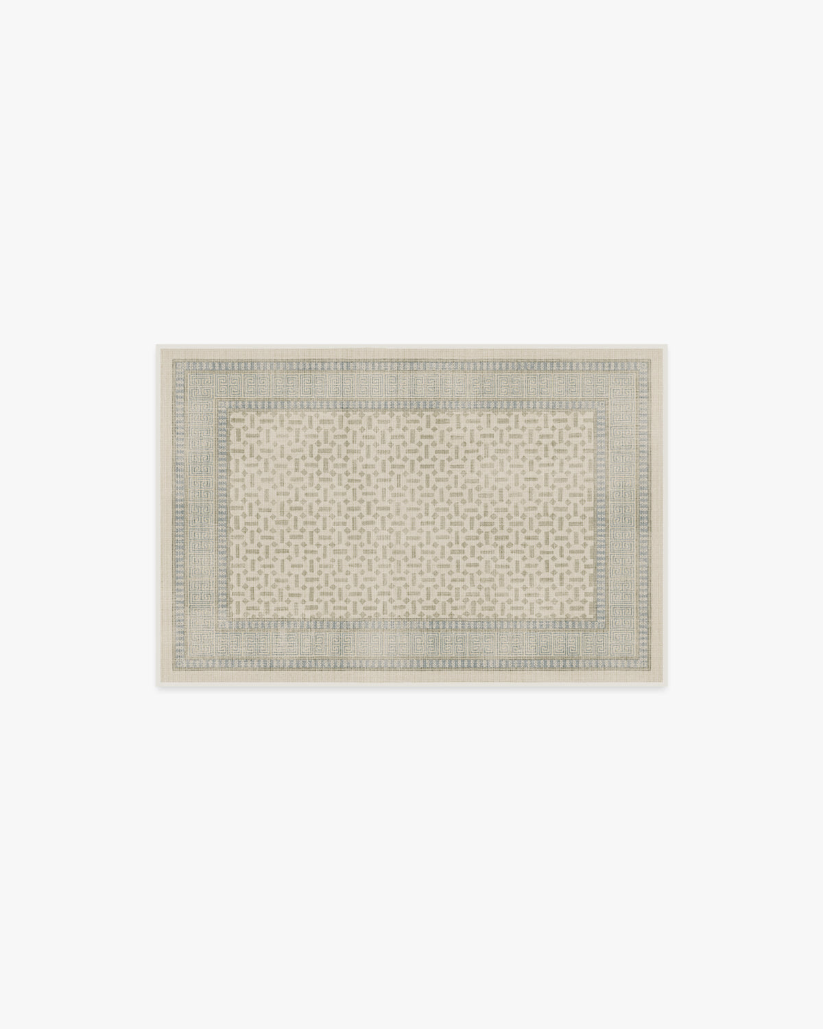 Kairos — Halı, Fildişi Mavisi, AREA, beyaz zemin, 2x3
