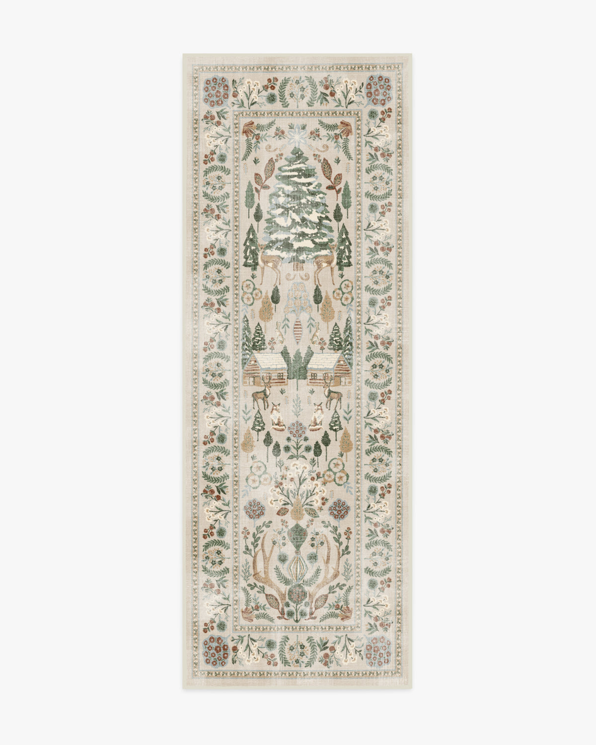 Juniper — Halı, Nötr Çok Renkli, RUNNER, beyaz zemin, 2x7