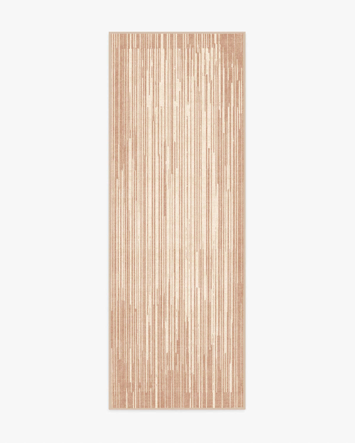 Striated Border — Halı, Nötr, RUNNER, beyaz zemin, 2x7