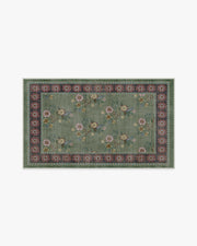 Pennywood — Halı, Yeşil Pembe, AREA, beyaz zemin, 3x5