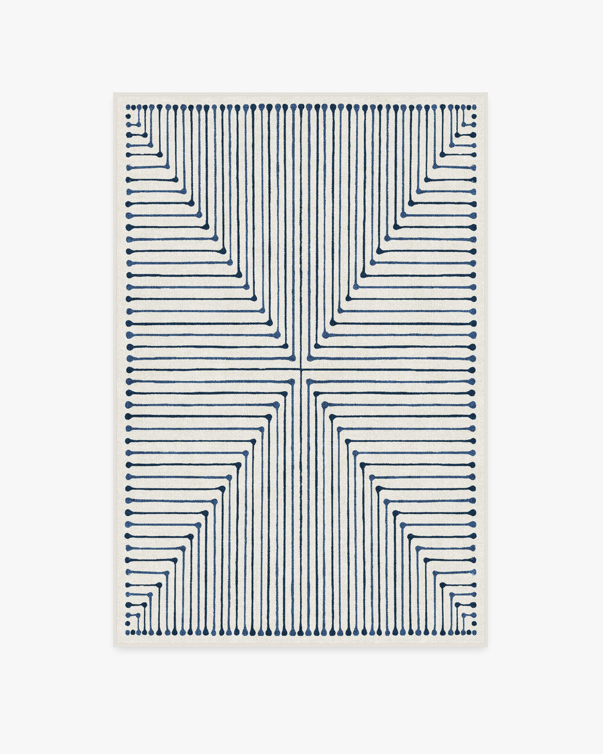 Inkdrop — Halı, Arduvaz Mavisi, AREA, beyaz zemin, 4x6