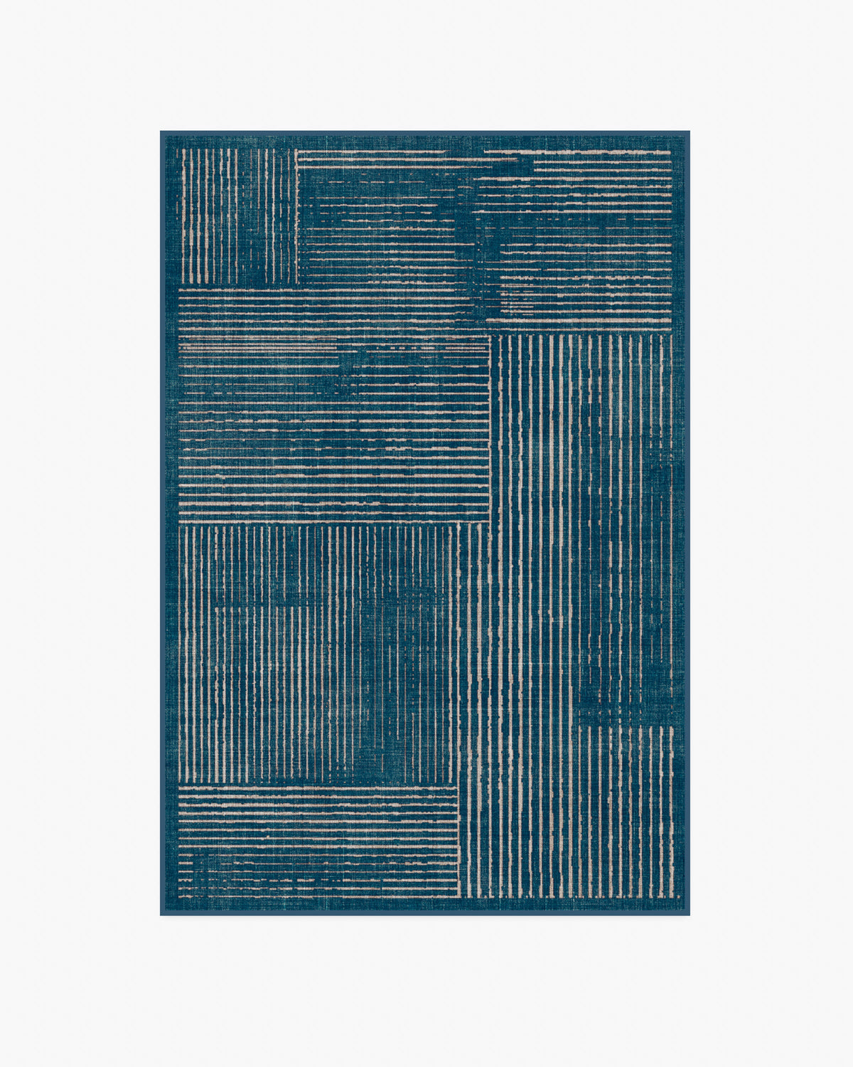 Linear Oasis — Halı, Mavi, AREA, beyaz zemin, 4x6
