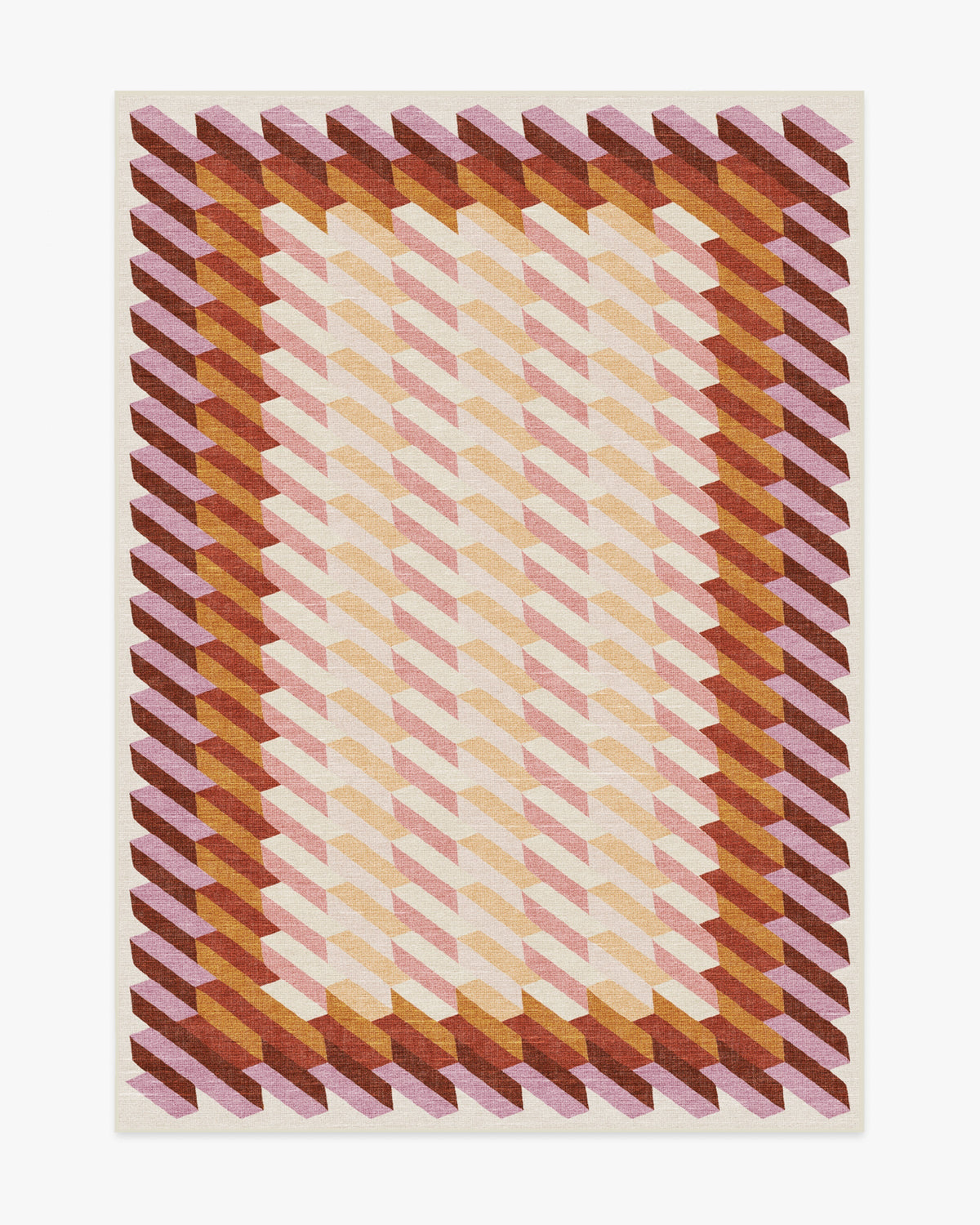 Echo — Halı, Auburn, AREA, beyaz zemin, 5x7