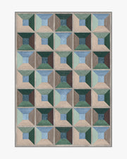 Hedra — Halı, Soft Turkuaz, AREA, beyaz zemin, 5x7
