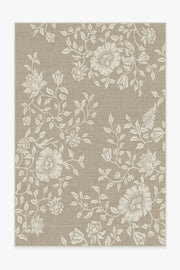 Morris And Co Mallow — Halı, Taş Bej, AREA, beyaz zemin, 6x9