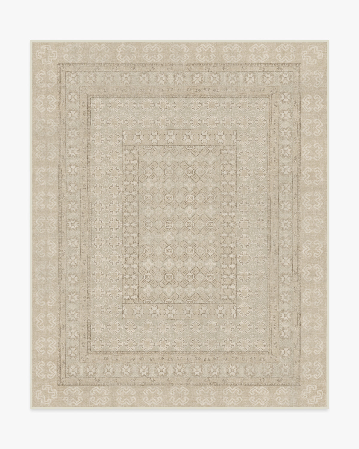 Cyrus — Halı, Bej Fildişi, AREA, beyaz zemin, 8x10