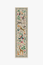 Jingle Jungle — Halı, Kahverengi, RUNNER, beyaz zemin, 2x10