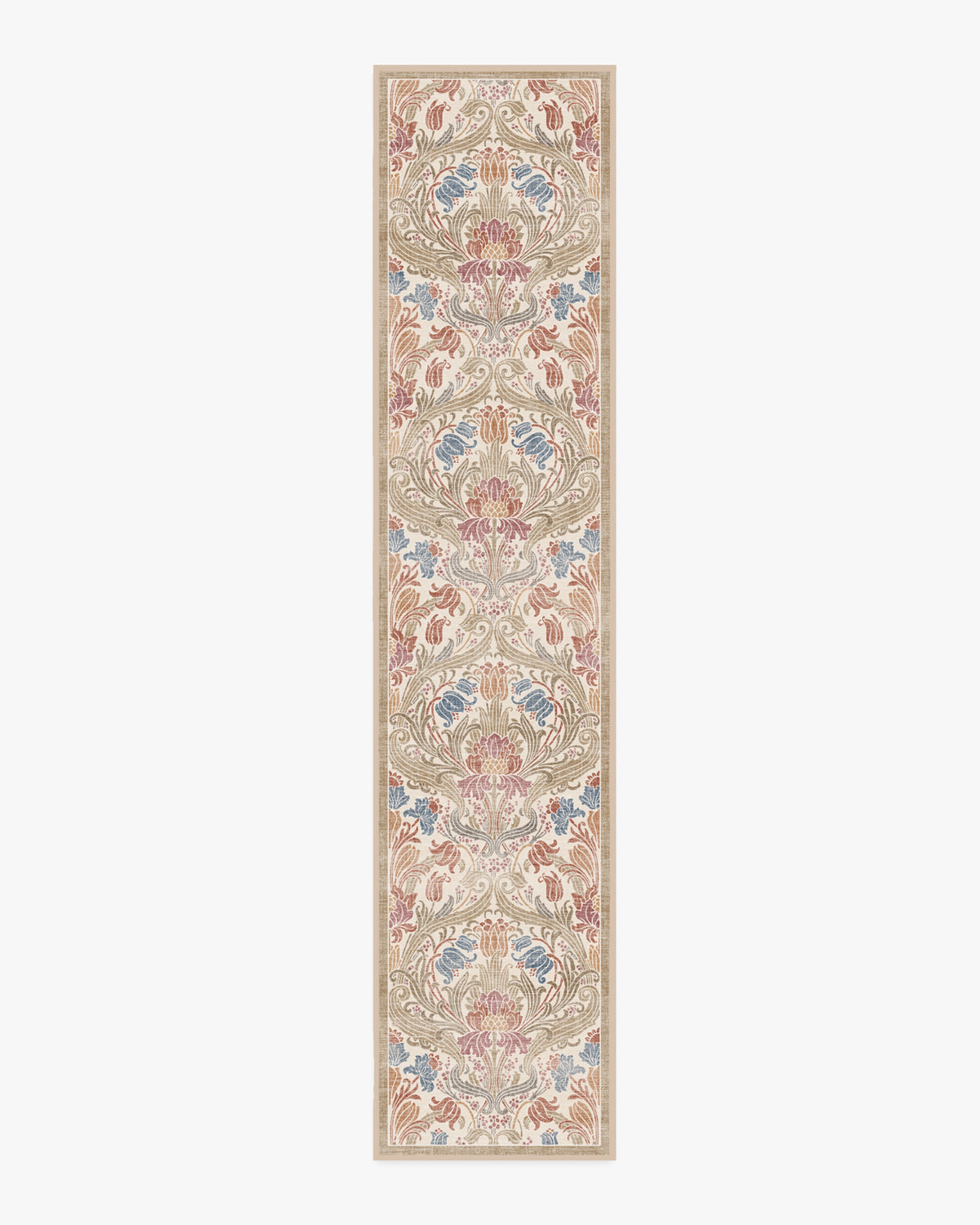 Flourish — Halı, Krem, RUNNER, beyaz zemin, 2x12