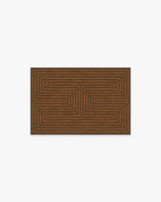 Labyrinth — Halı, Kahverengi Turuncu, AREA, beyaz zemin, 2x3