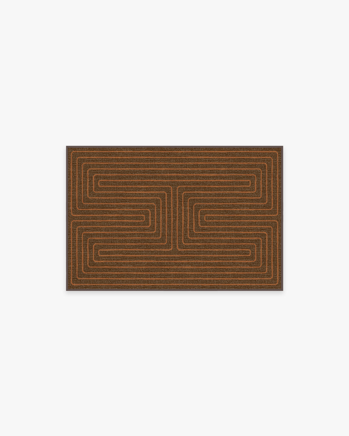 Labyrinth — Halı, Kahverengi Turuncu, AREA, beyaz zemin, 2x3