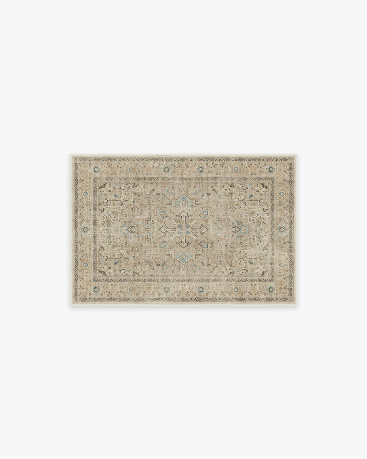 Kamran — Halı, Bej, AREA, beyaz zemin, 2x3