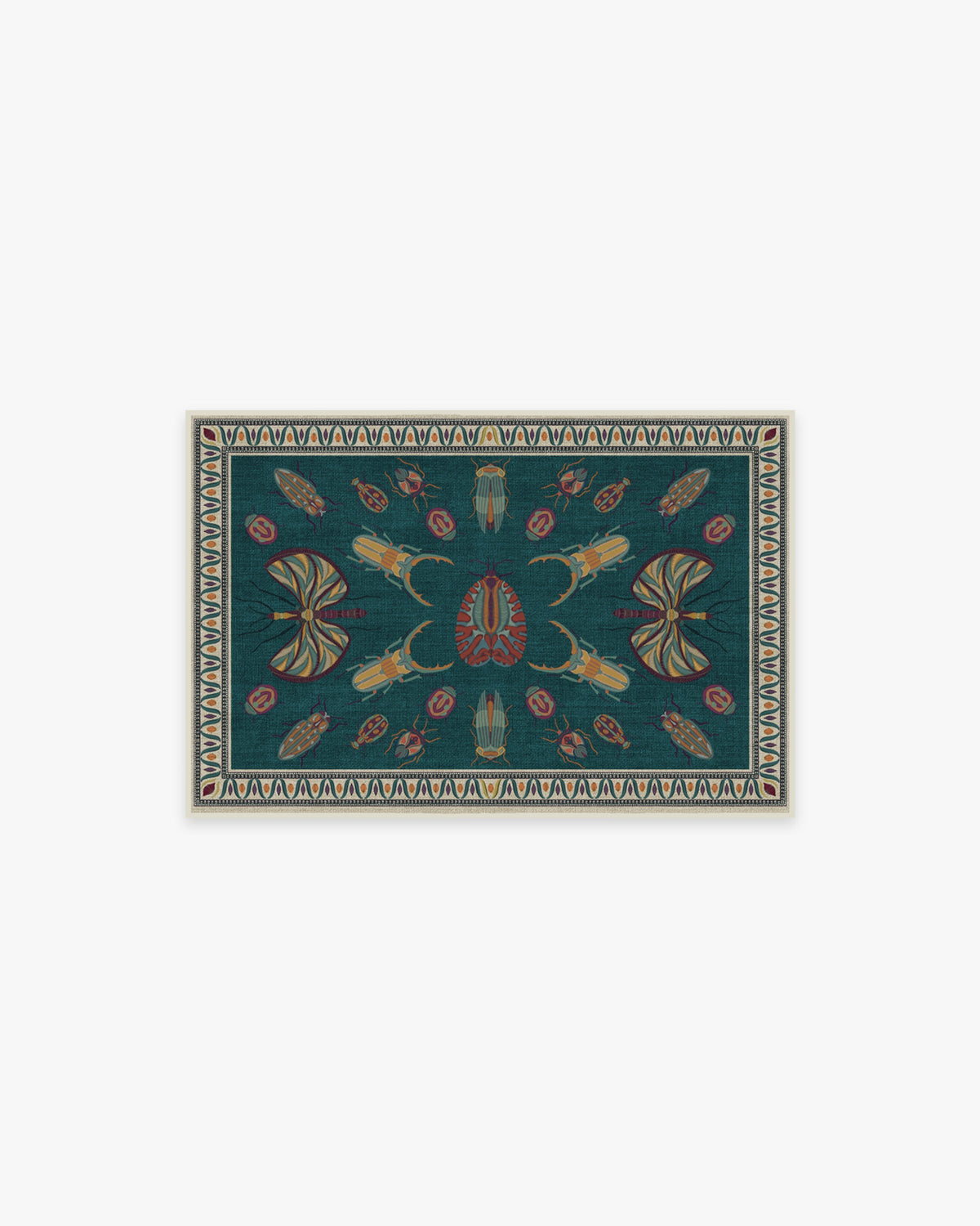 Flutterby — Halı, Mavi, AREA, beyaz zemin, 2x3