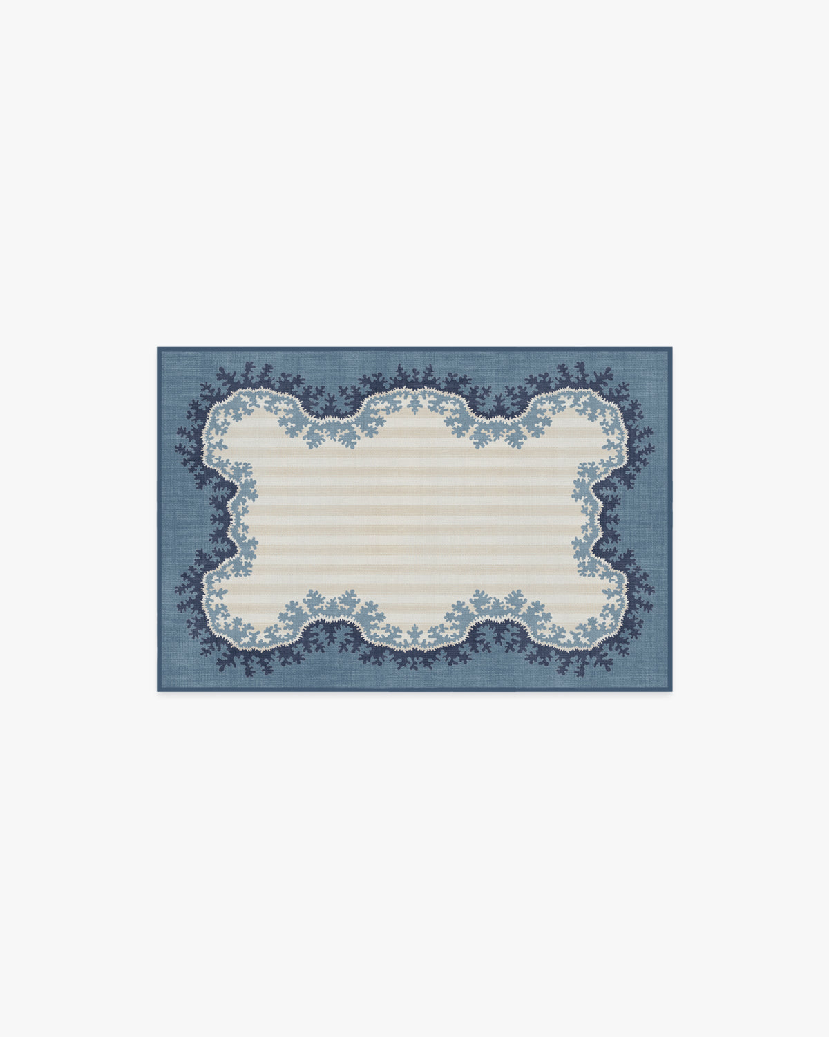 Oxbow — Halı, Çivit, AREA, beyaz zemin, 2x3