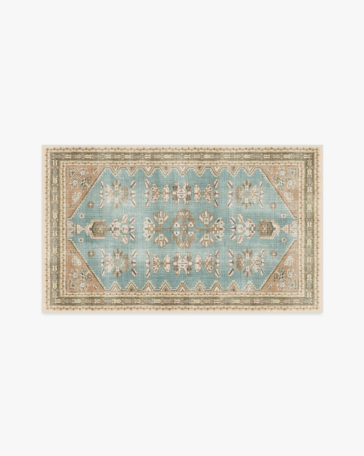 Pradera — Halı, Mavi Terracotta, AREA, beyaz zemin, 3x5