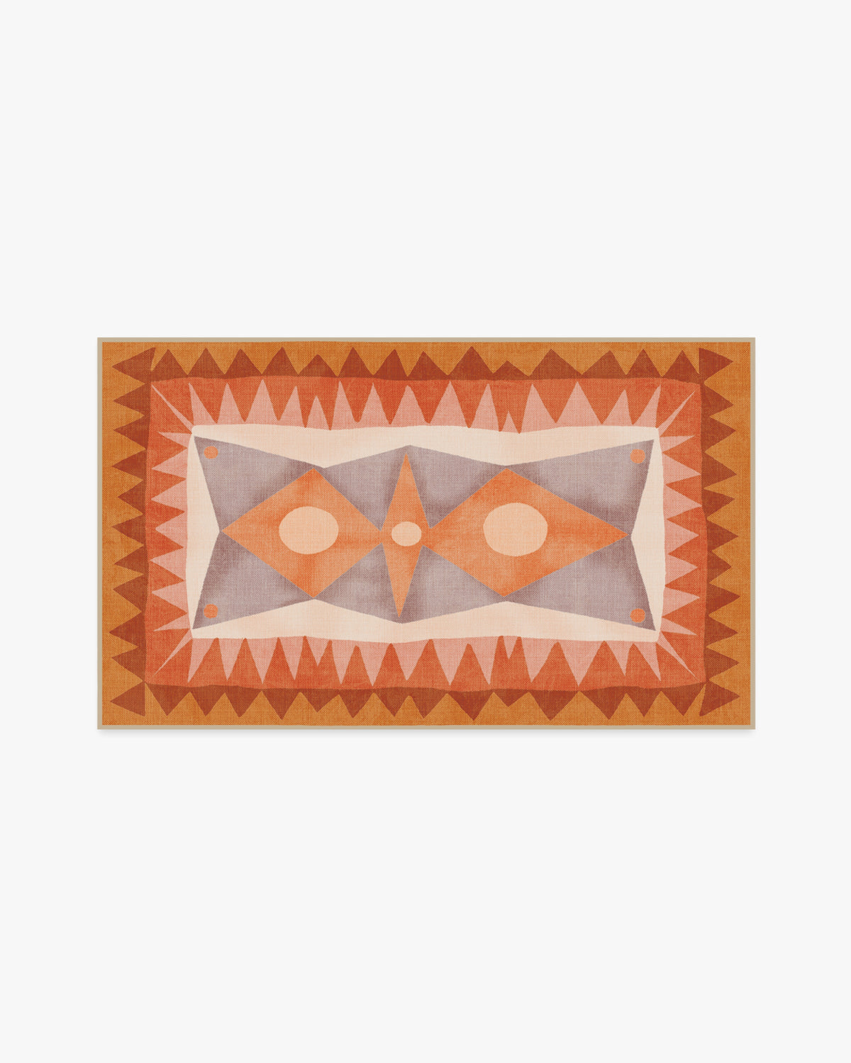 Justina Blakeney Hilma — Halı, Papaya, AREA, beyaz zemin, 3x5