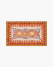 Justina Blakeney Hilma — Halı, Papaya, AREA, beyaz zemin, 3x5