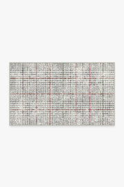 Glen Plaid — Halı, Siyah Beyaz, AREA, beyaz zemin, 3x5