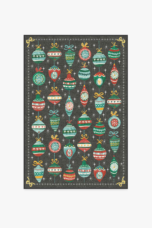 Festive Garland — Halı, Çok Renkli, AREA, beyaz zemin, 4x6