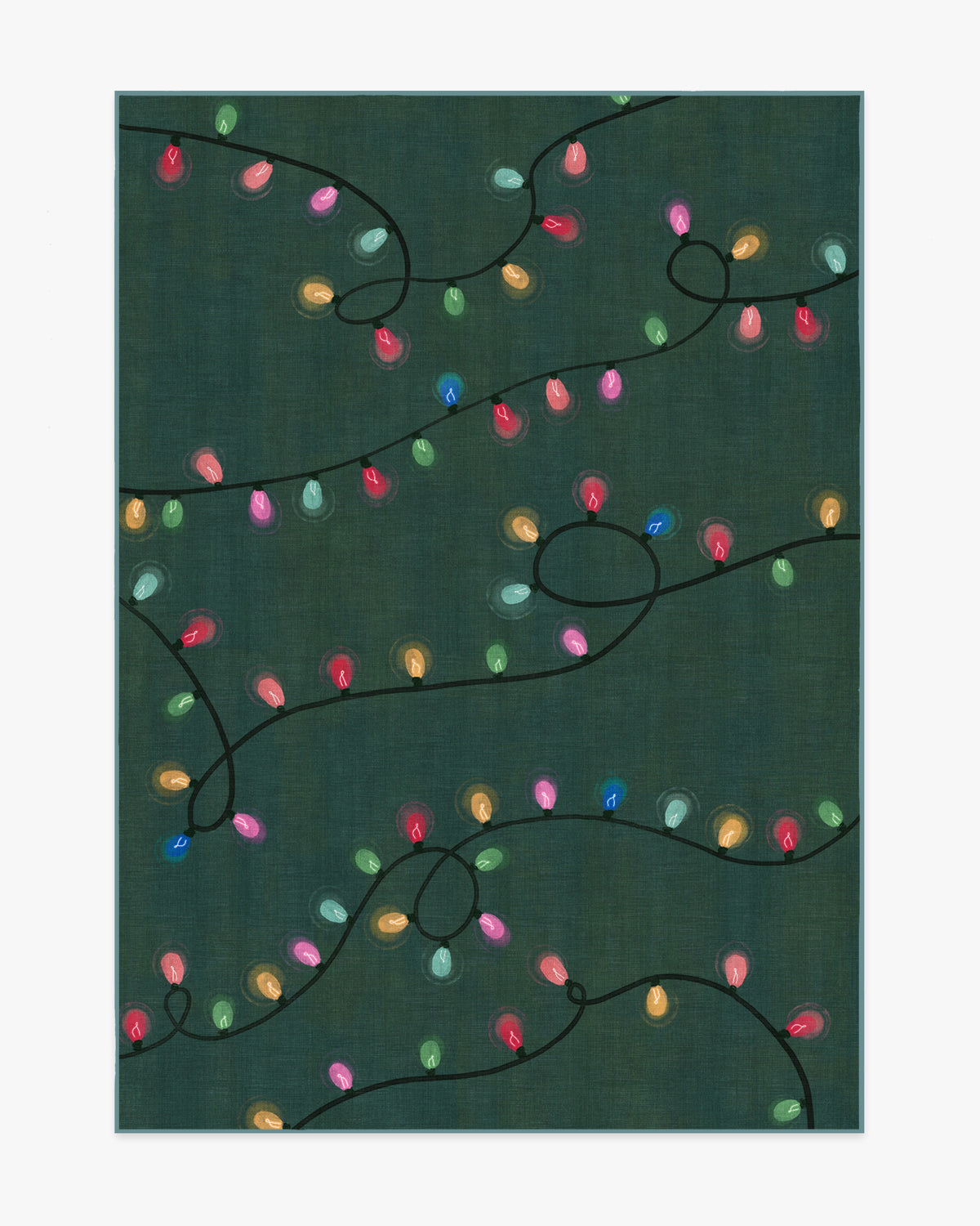 Let It Glow — Halı, Yeşil, AREA, beyaz zemin, 5x7