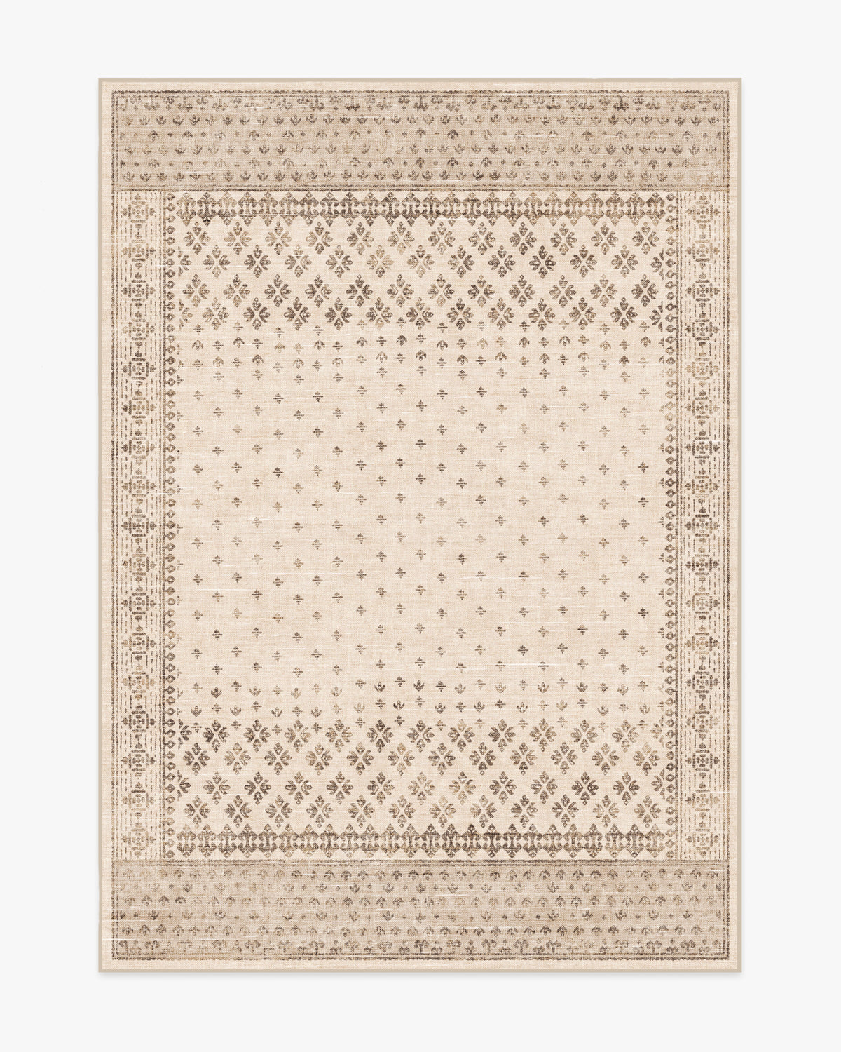 Fernanda — Halı, Krem, AREA, beyaz zemin, 5x7