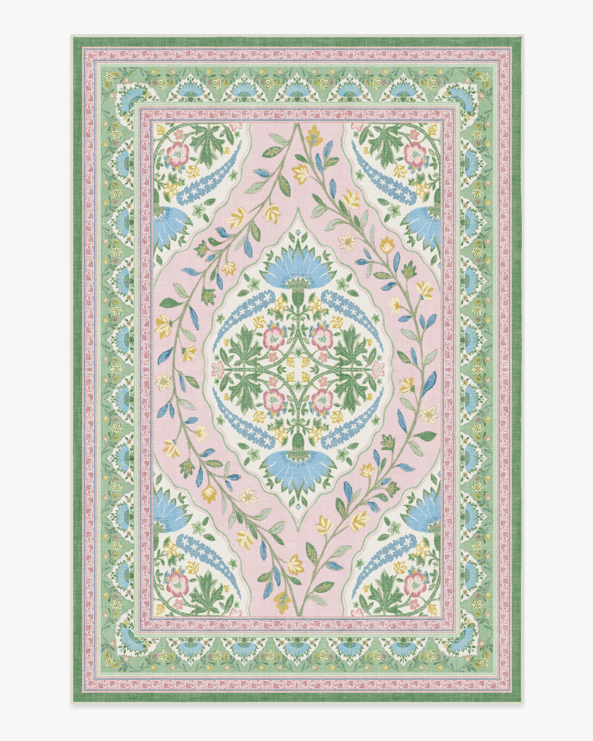 Skye — Halı, Pembe Çok Renkli, AREA, beyaz zemin, 6x9