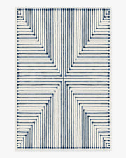 Inkdrop — Halı, Arduvaz Mavisi, AREA, beyaz zemin, 6x9