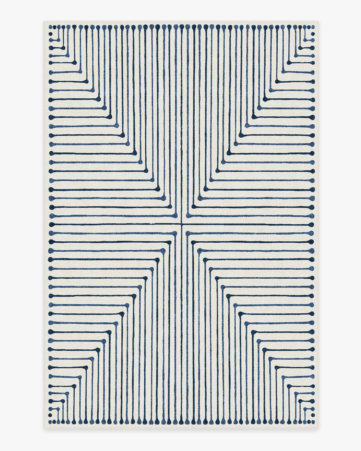 Inkdrop — Halı, Arduvaz Mavisi, AREA, beyaz zemin, 6x9