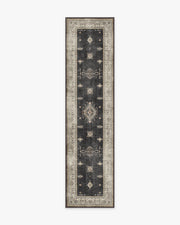 Verena — Halı, Koyu Ahşap, RUNNER, beyaz zemin, 2x10