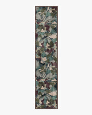 Peony Promenade — Halı, Aubergine, RUNNER, beyaz zemin, 2x12