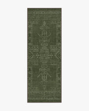 Amira — Halı, Yeşil, RUNNER, beyaz zemin, 2x7