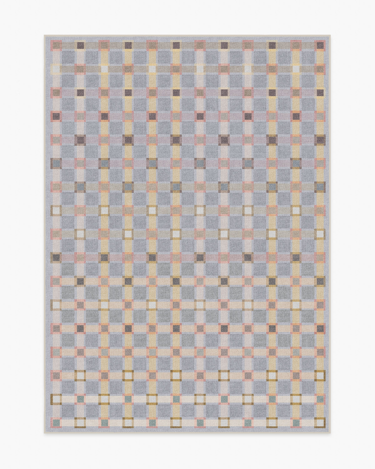 Maja — Halı, Taş Mavi Çok Renkli, AREA, beyaz zemin, 5x7