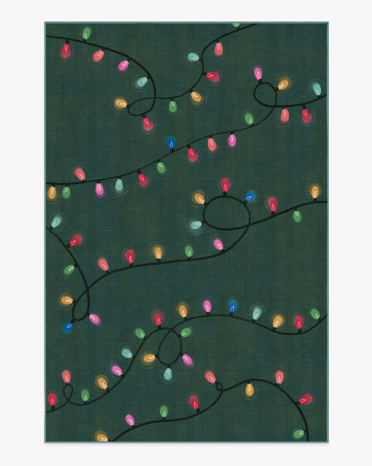 Let It Glow — Halı, Yeşil, AREA, beyaz zemin, 6x9