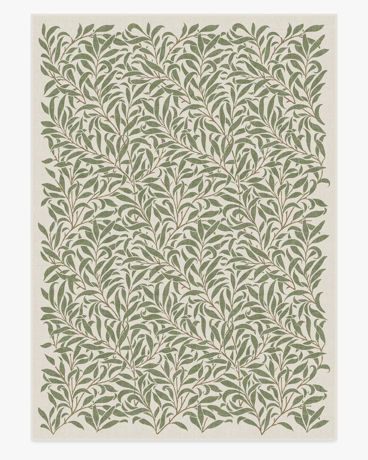 Morris And Co Pure Willow Boughs — Halı, Yeşil, AREA, beyaz zemin, 10x14