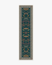 Flutterby — Halı, Mavi, RUNNER, beyaz zemin, 2x10