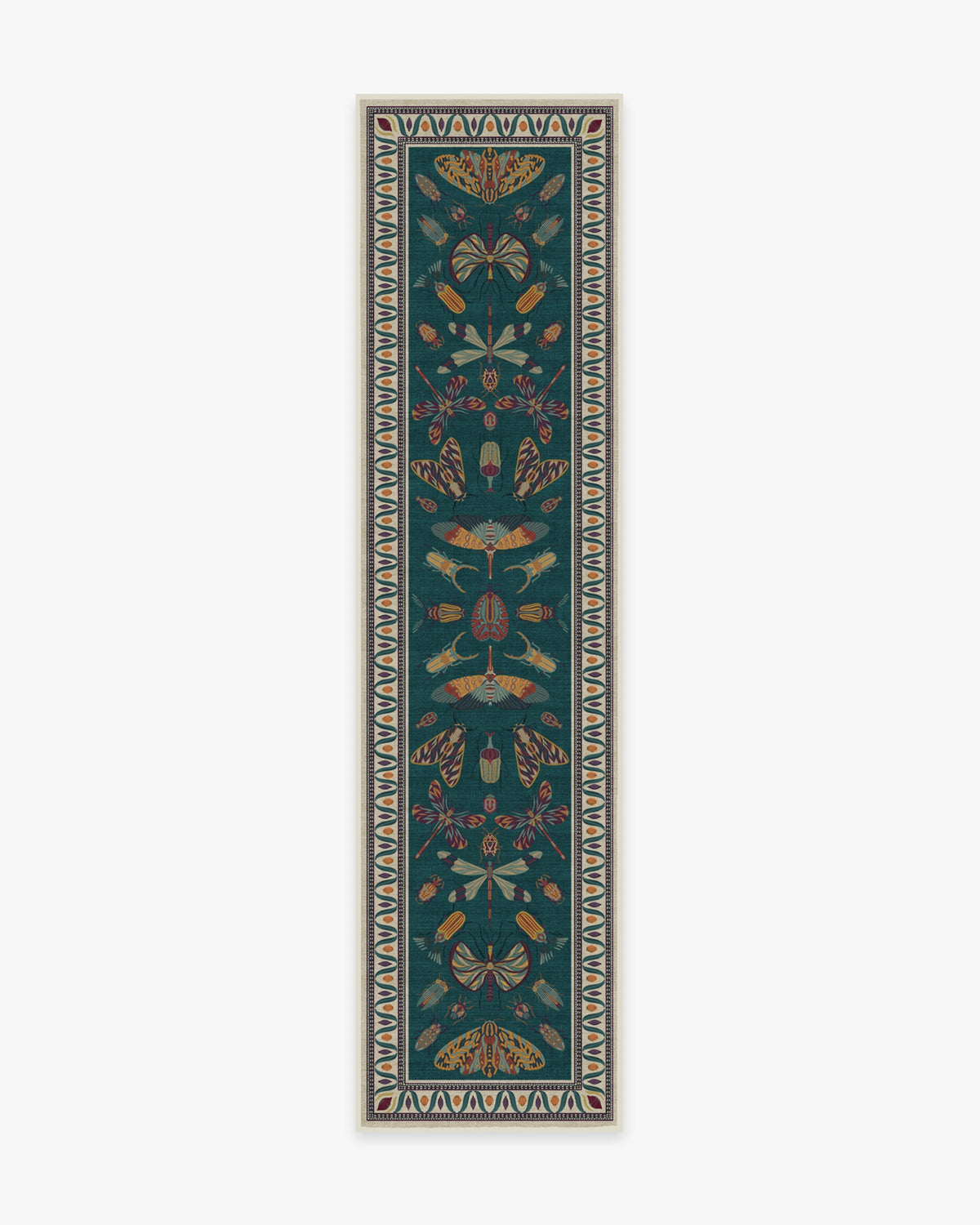 Flutterby — Halı, Mavi, RUNNER, beyaz zemin, 2x10