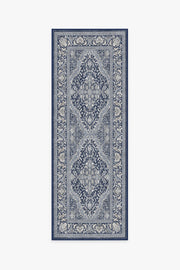 Allura — Halı, Soft Lacivert, RUNNER, beyaz zemin, 2x7