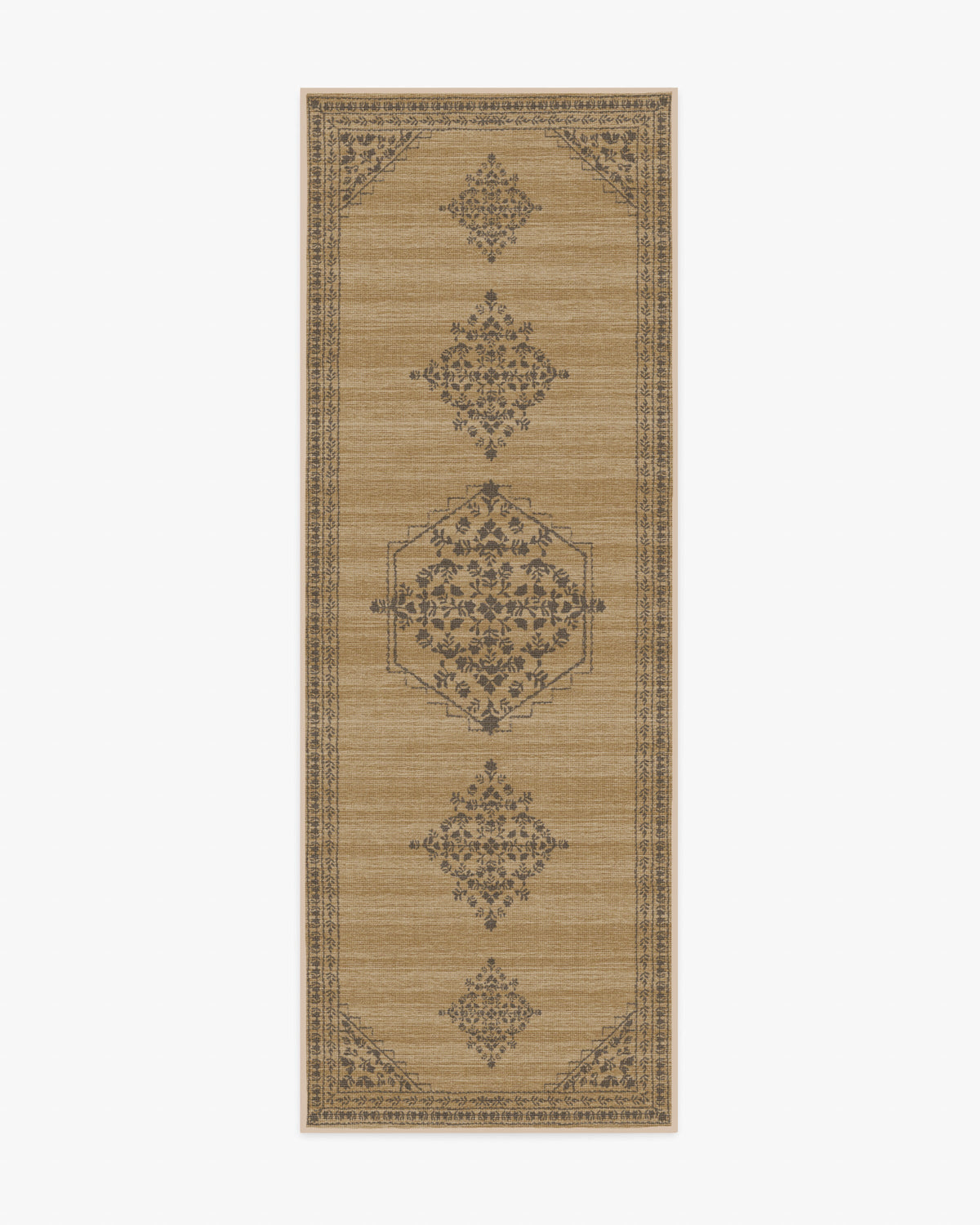 Alette — Halı, Taba Antrasit, RUNNER, beyaz zemin, 2x7