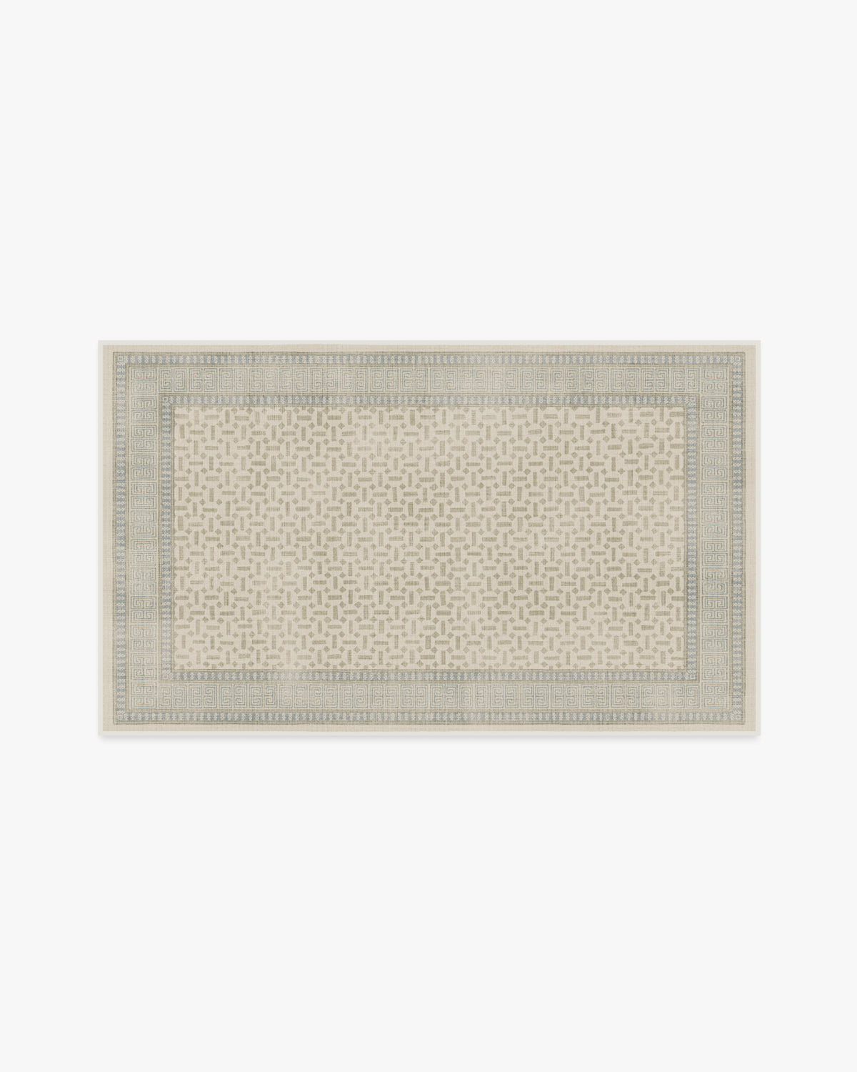 Kairos — Halı, Fildişi Mavisi, AREA, beyaz zemin, 3x5