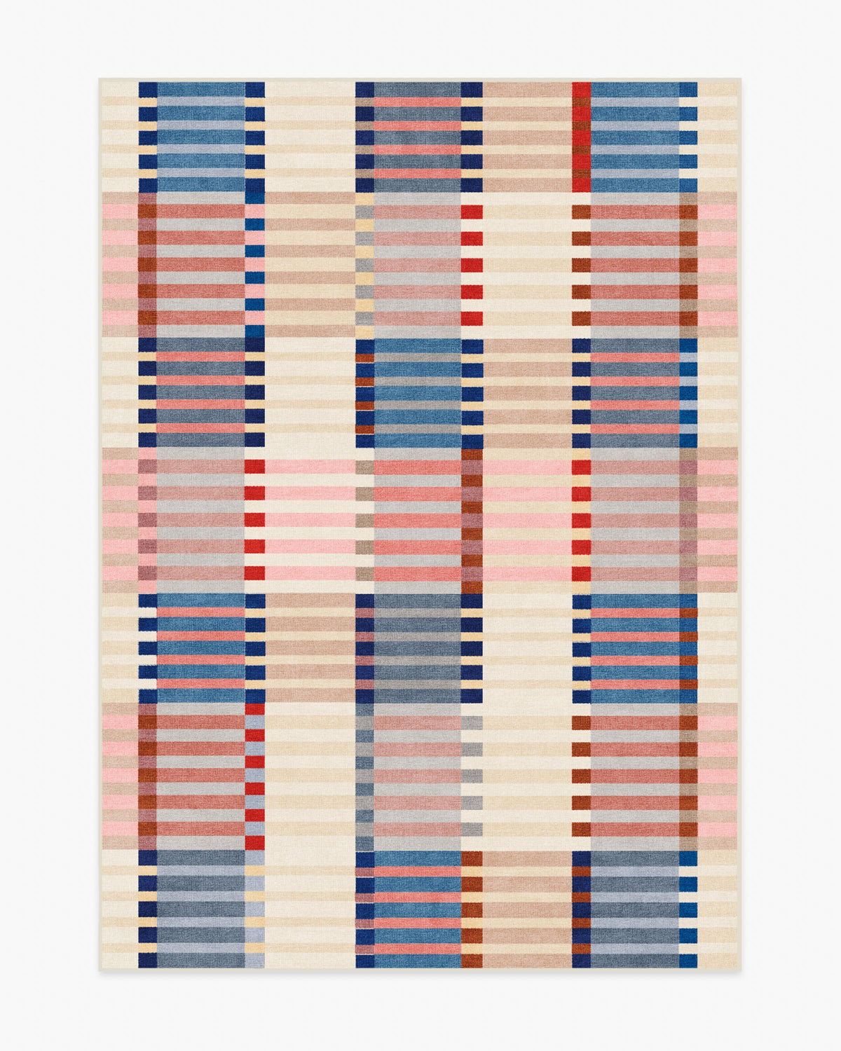 Quincy — Halı, Çok Renkli, AREA, beyaz zemin, 5x7