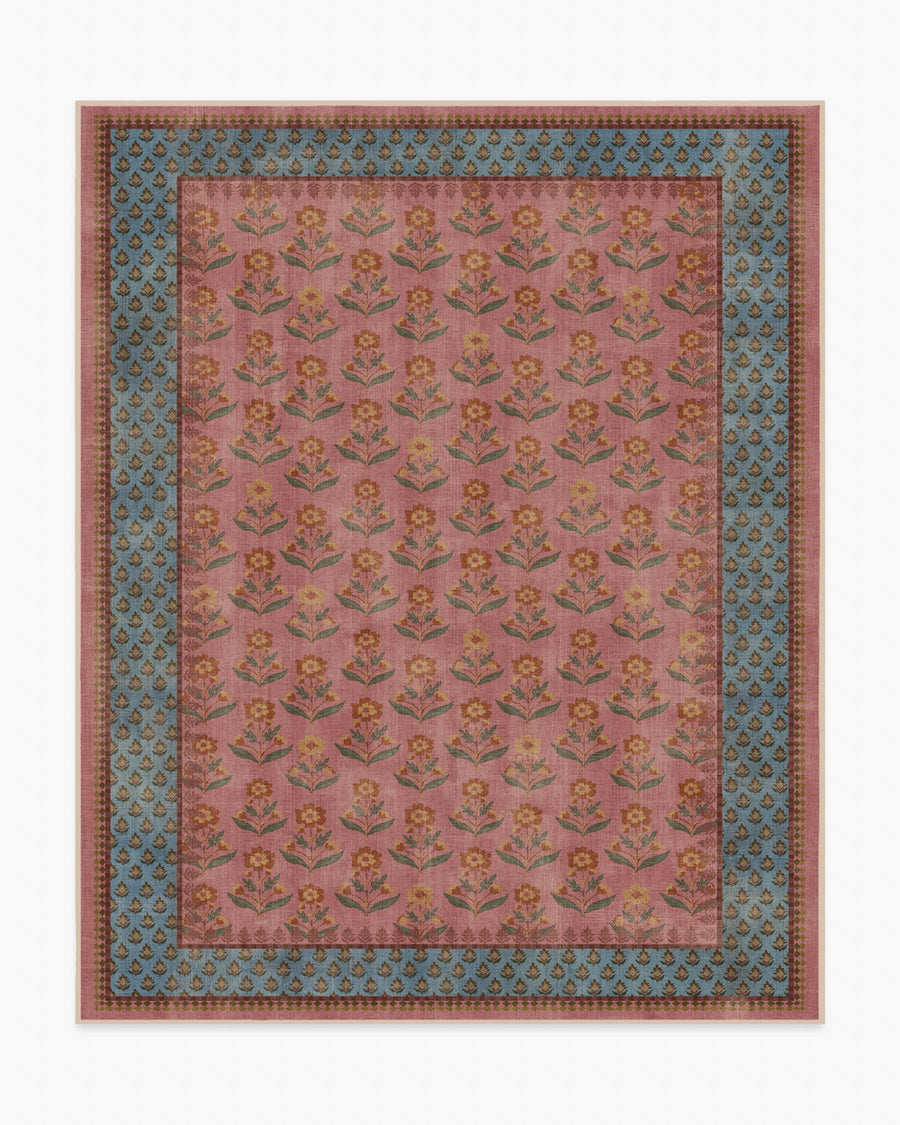 Sundara — Halı, Gül Mavi, AREA, beyaz zemin, 8x10