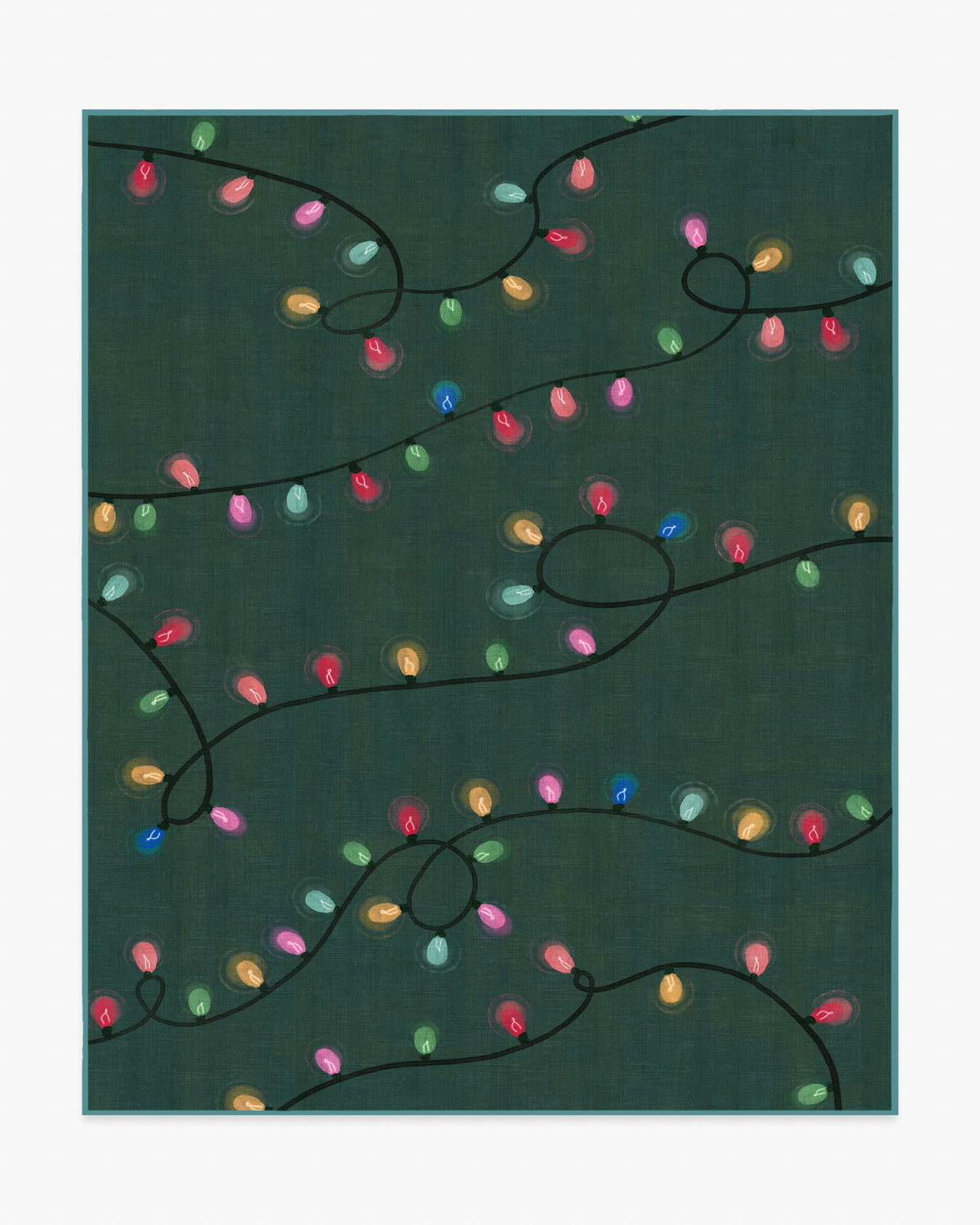 Let It Glow — Halı, Yeşil, AREA, beyaz zemin, 8x10