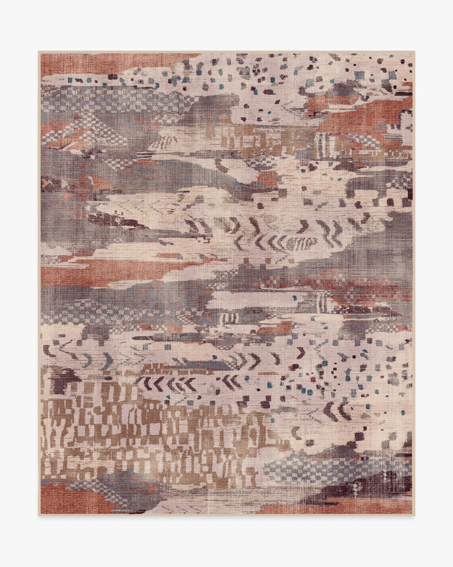 Gaia — Halı, Leylak, AREA, beyaz zemin, 8x10