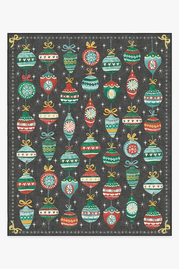 Festive Garland — Halı, Çok Renkli, AREA, beyaz zemin, 8x10
