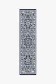 Allura — Halı, Soft Lacivert, RUNNER, beyaz zemin, 2x10
