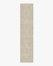 Rowan — Halı, Soft Gri Fildişi, RUNNER, beyaz zemin, 2x12