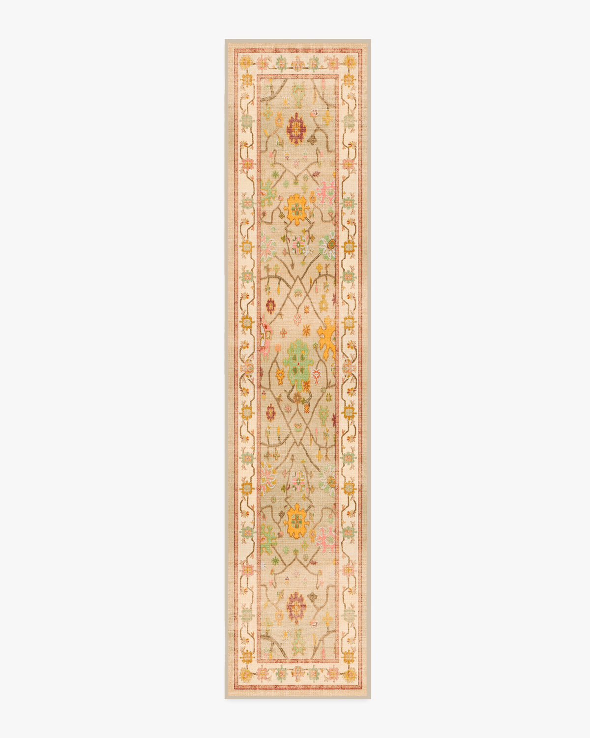 Jemima — Halı, Nötr Çok Renkli, RUNNER, beyaz zemin, 2x12