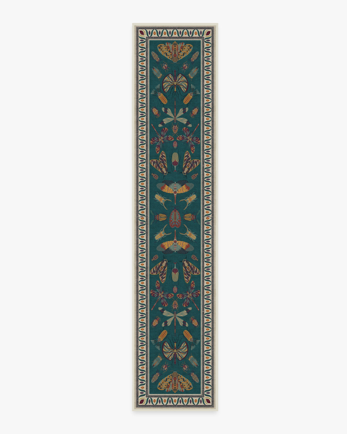 Flutterby — Halı, Mavi, RUNNER, beyaz zemin, 2x12