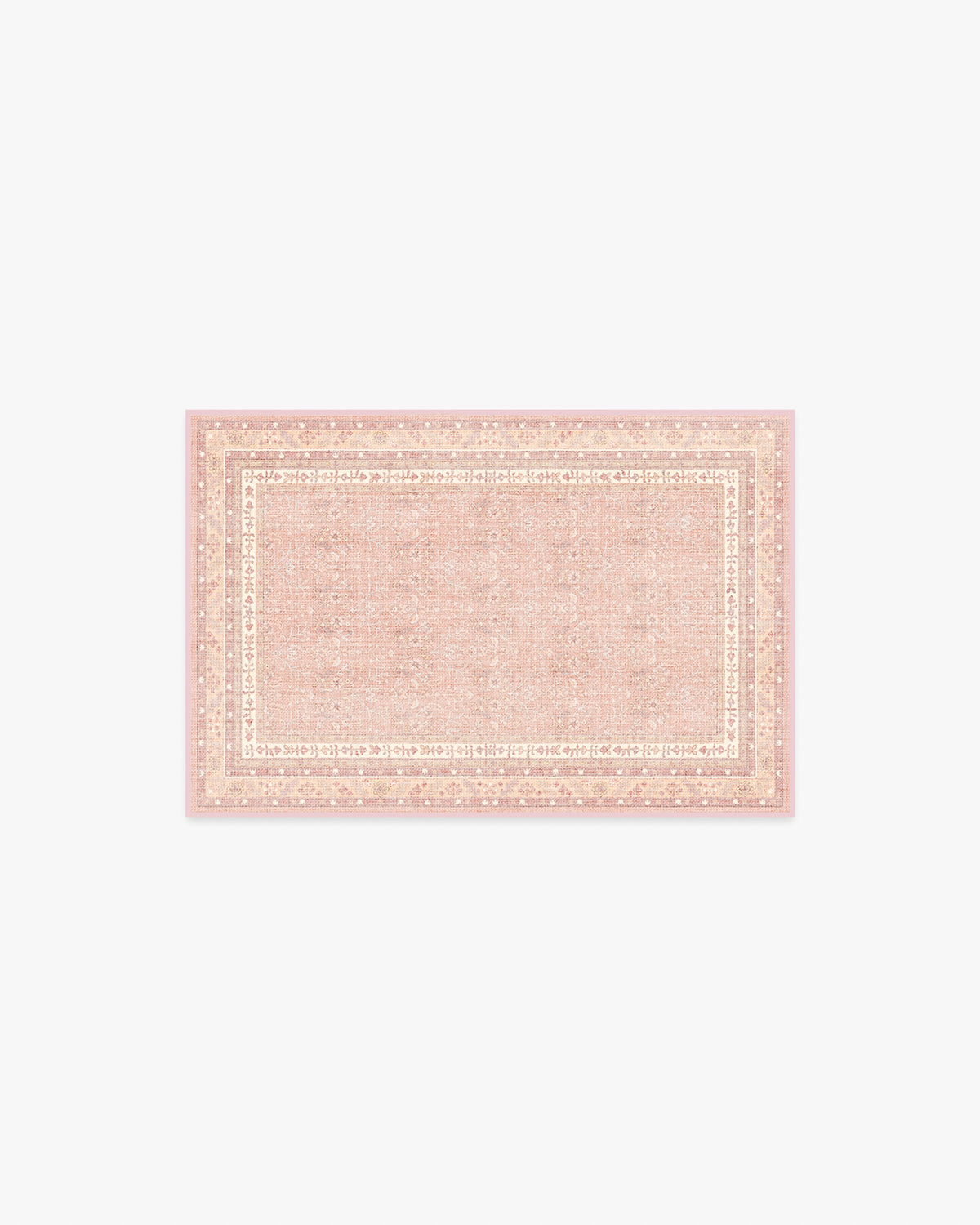 Eleanor — Halı, Yumuşak Pembe, AREA, beyaz zemin, 2x3