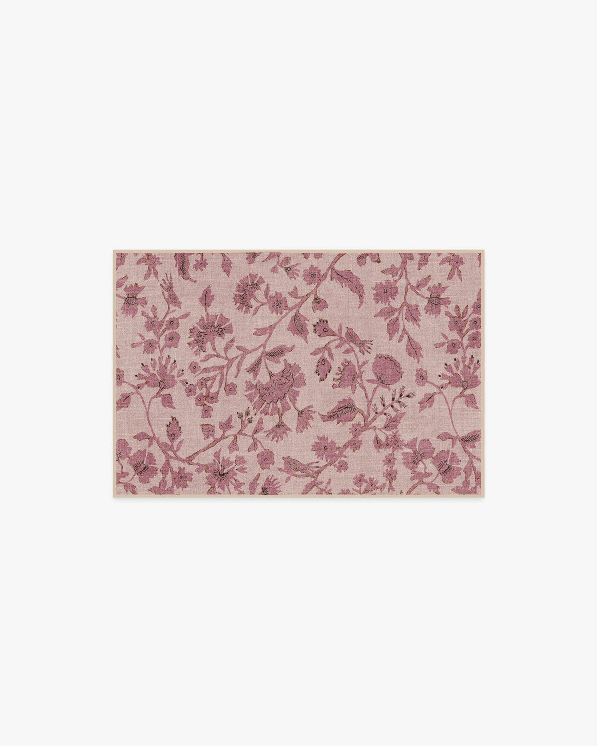 Brenna — Halı, Doğal ve Blush, AREA, beyaz zemin, 2x3