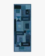 Modra — Halı, Çivit, RUNNER, beyaz zemin, 2x7